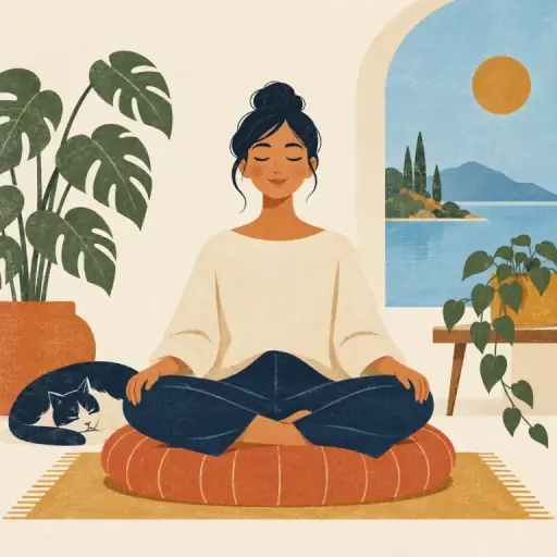 Tranh minh họa từ meditation