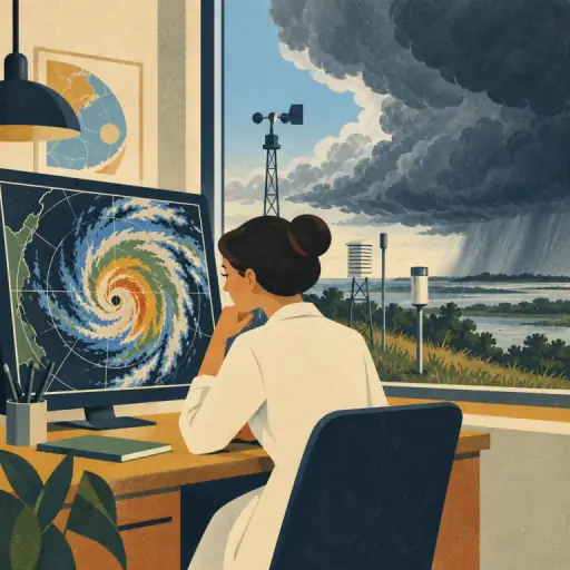 Tranh minh họa từ meteorologist