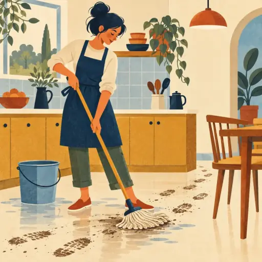 Tranh minh họa từ mop