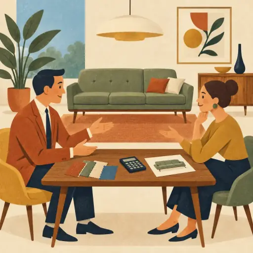 Tranh minh họa từ negotiate