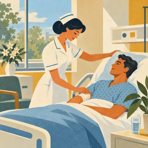 Tranh minh họa từ nursing