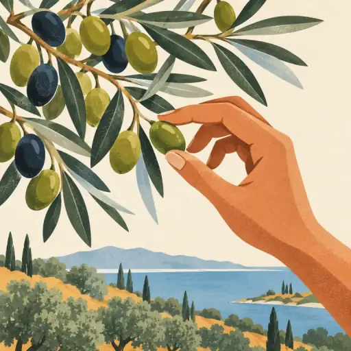 Tranh minh họa từ olive