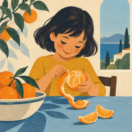 Tranh minh họa từ orange