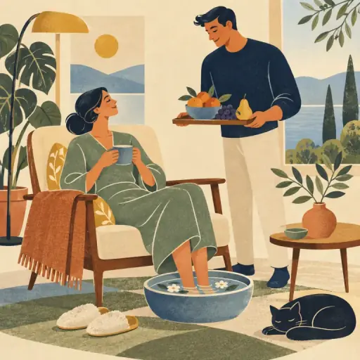 Tranh minh họa từ pamper