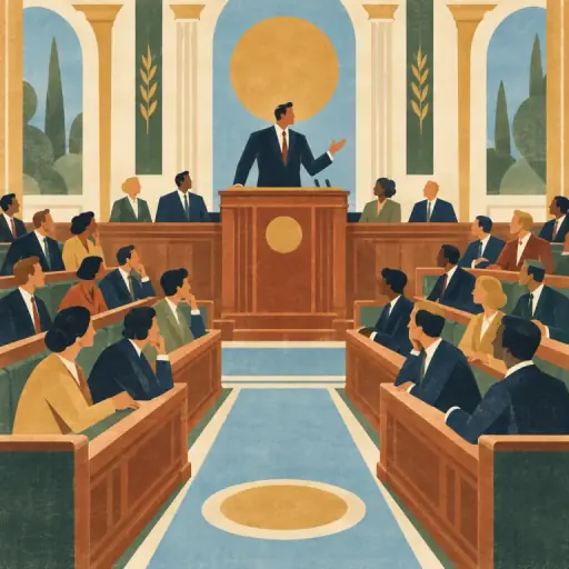 Tranh minh họa từ parliament