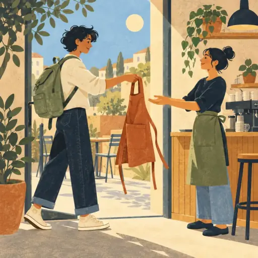 Tranh minh họa từ part-time