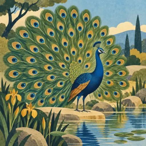 Tranh minh họa từ peacock