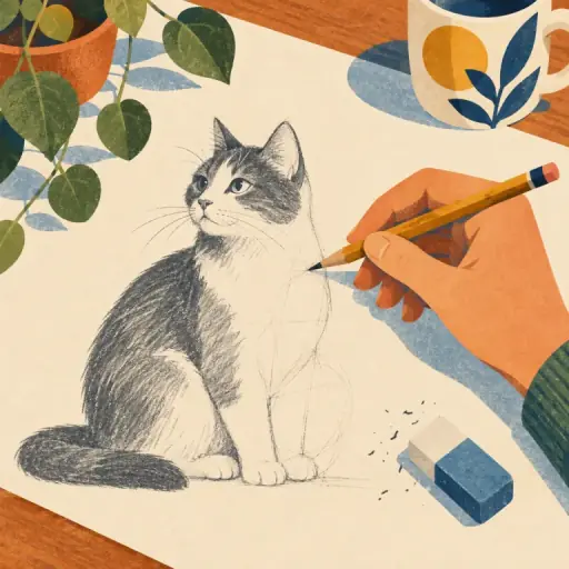 Tranh minh họa từ pencil