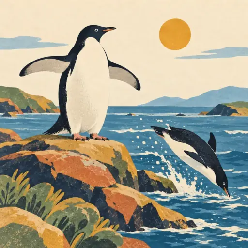 Tranh minh họa từ penguin