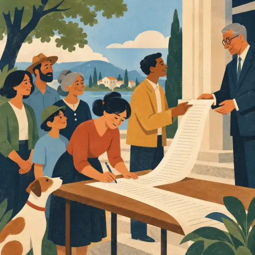 Tranh minh họa từ petition