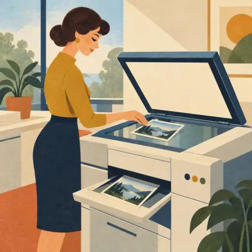Tranh minh họa từ photocopier
