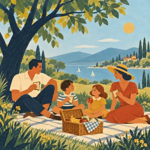 Tranh minh họa từ picnic