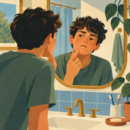 Tranh minh họa từ pimple