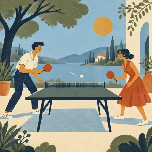 Tranh minh họa từ ping-pong