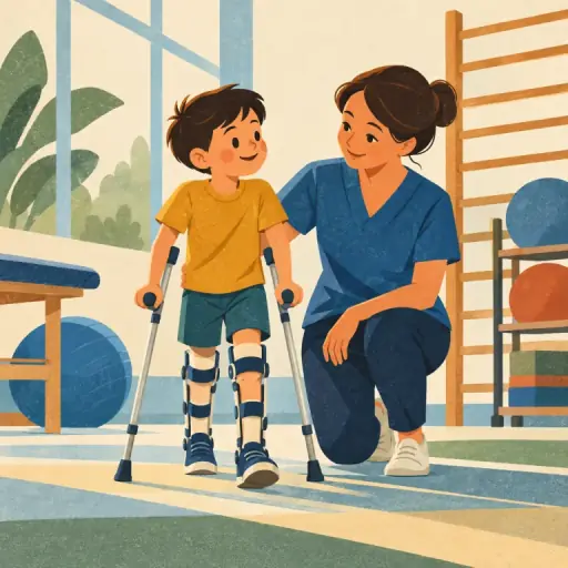 Tranh minh họa từ poliomyelitis