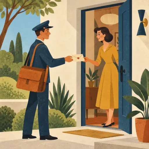 Tranh minh họa từ postman
