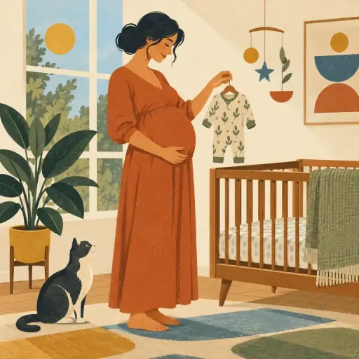 Tranh minh họa từ pregnant