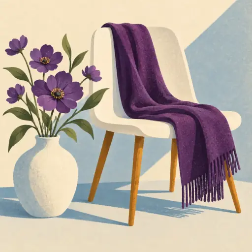 Tranh minh họa từ purple