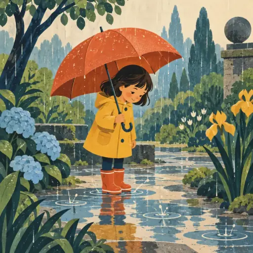 Tranh minh họa từ rain