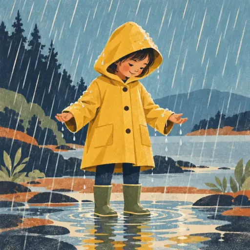 Tranh minh họa từ raincoat