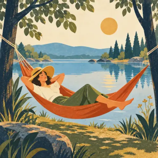 Tranh minh họa từ relaxing