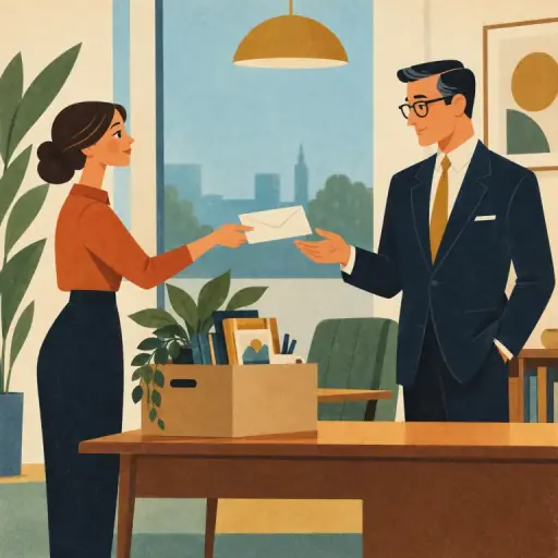 Tranh minh họa từ resign