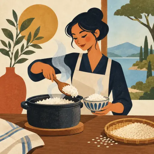 Tranh minh họa từ rice