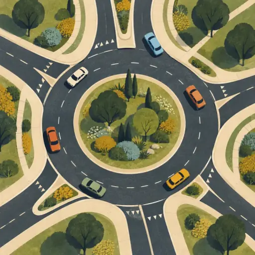 Tranh minh họa từ roundabout