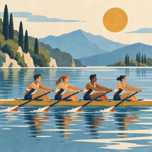 Tranh minh họa từ rowing