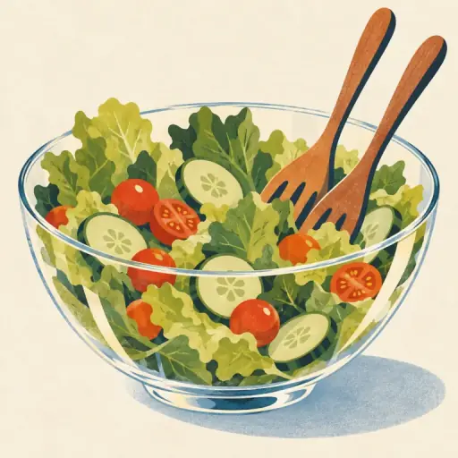 Tranh minh họa từ salad