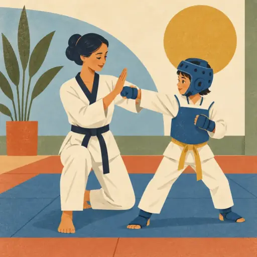 Tranh minh họa từ self-defence