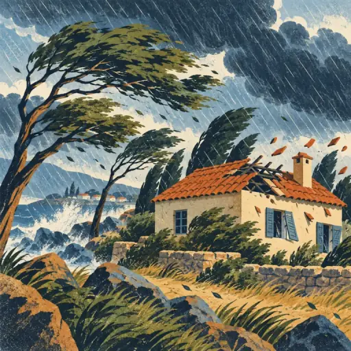 Tranh minh họa từ severe