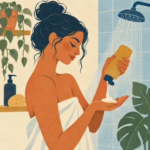 Tranh minh họa từ shampoo