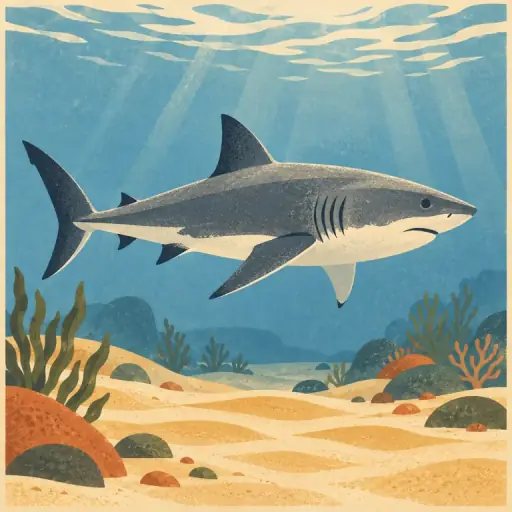 Tranh minh họa từ shark
