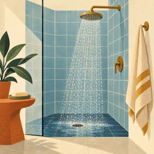 Tranh minh họa từ shower
