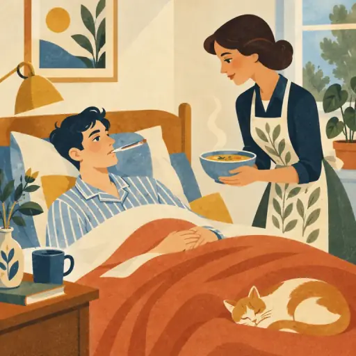 Tranh minh họa từ sick