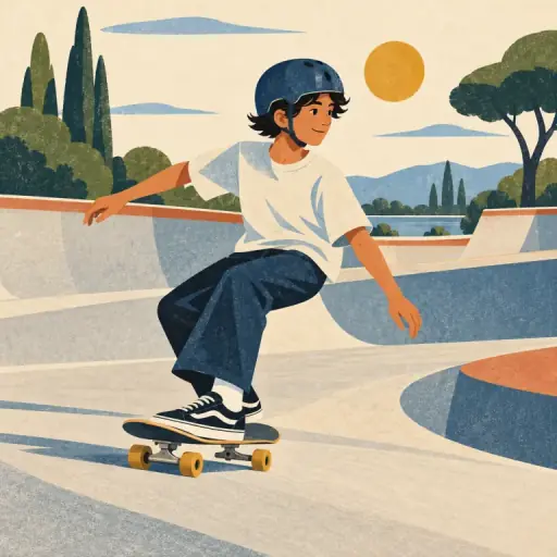 Tranh minh họa từ skateboard