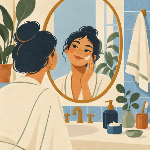 Tranh minh họa từ skincare