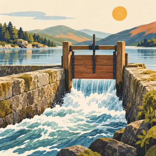 Tranh minh họa từ sluice