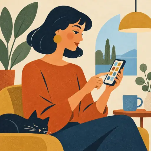 Tranh minh họa từ smartphone