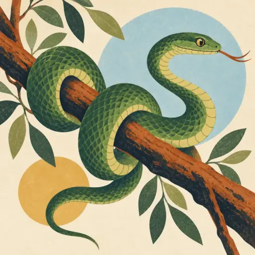 Tranh minh họa từ snake