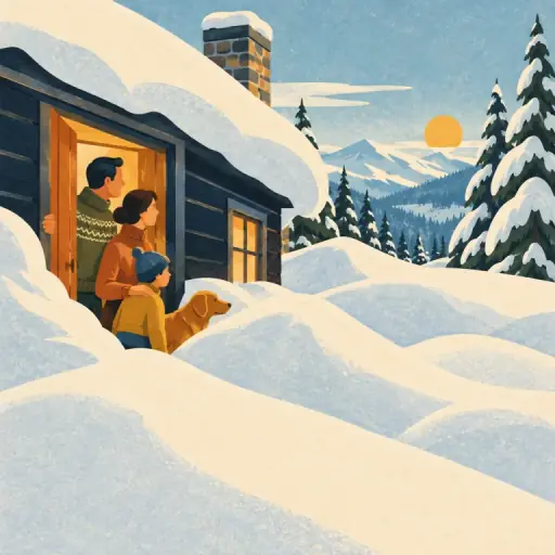 Tranh minh họa từ snowbound