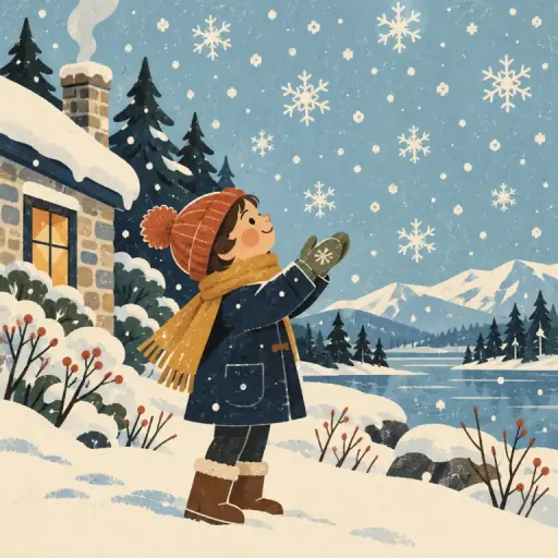 Tranh minh họa từ snowy