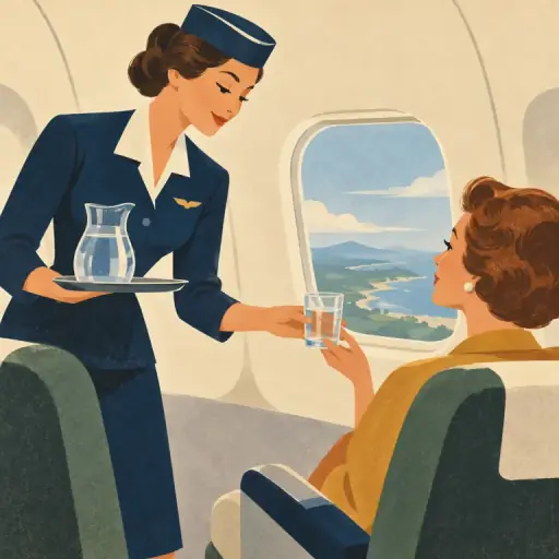 Tranh minh họa từ stewardess