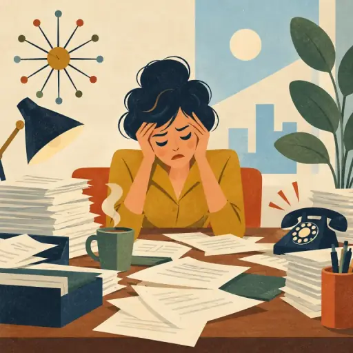 Tranh minh họa từ stress