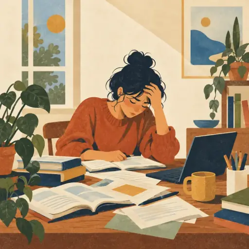 Tranh minh họa từ stressed
