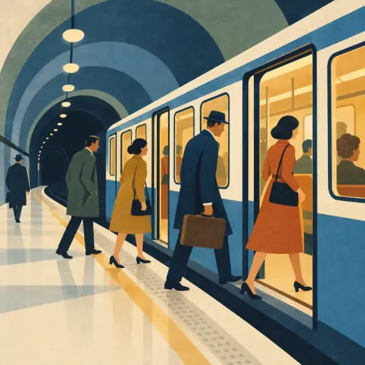 Tranh minh họa từ subway