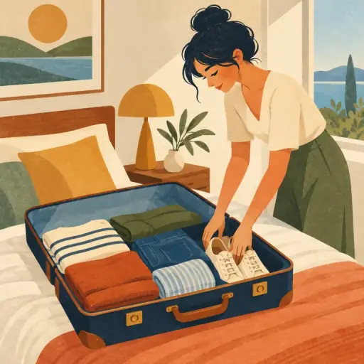Tranh minh họa từ suitcase