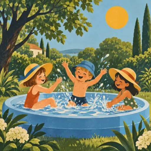 Tranh minh họa từ summer