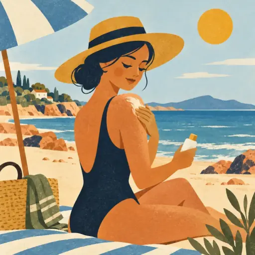 Tranh minh họa từ sunblock